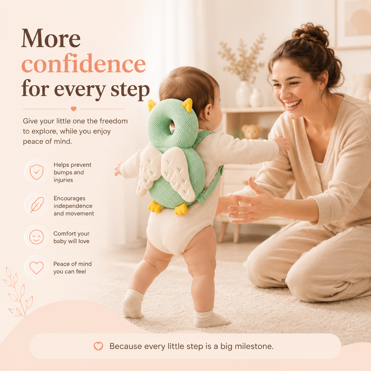 ComfyMom ™ Soft Head & Back Protector