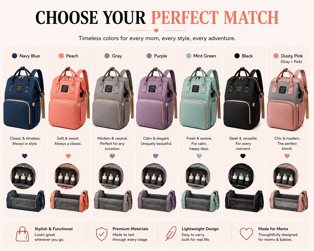 Comfymom™ 3-in-1 Travel Diaper Bag & Bassinet