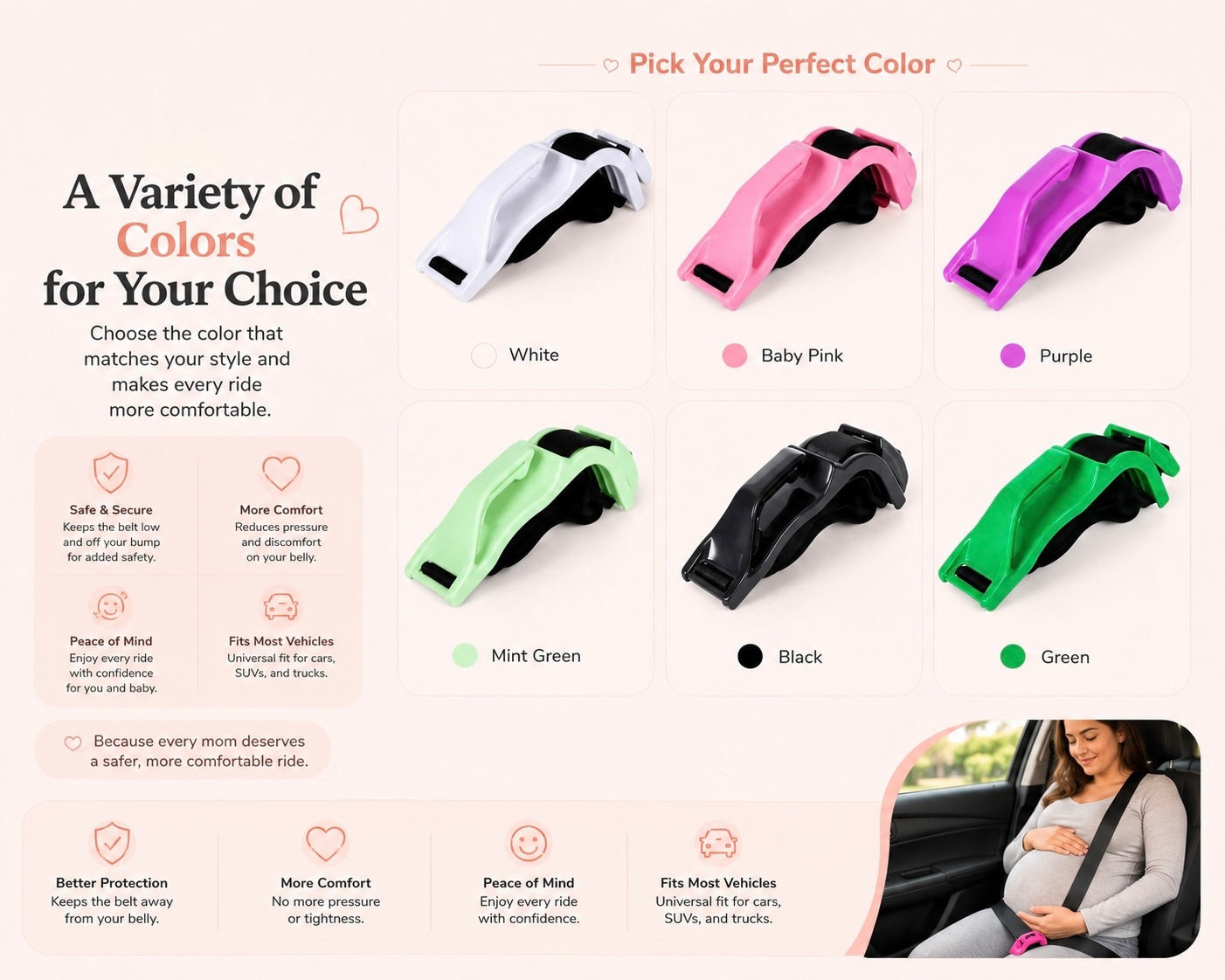 Comfymom™ Maternity Car Seat Belt Adjuster