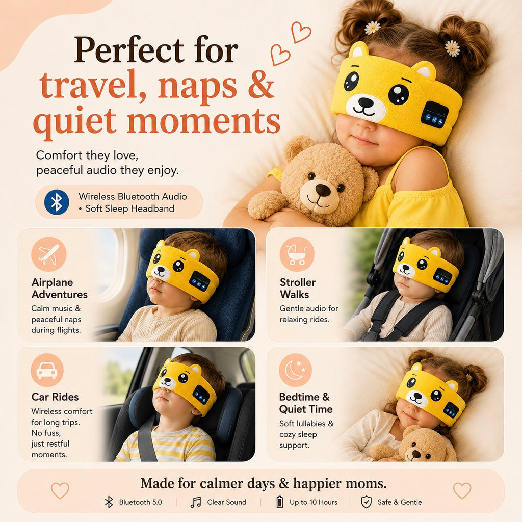 Comfymom™ Kids Bluetooth Headband & Sleep Mask