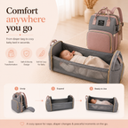 Comfymom™ 3-in-1 Travel Diaper Bag & Bassinet