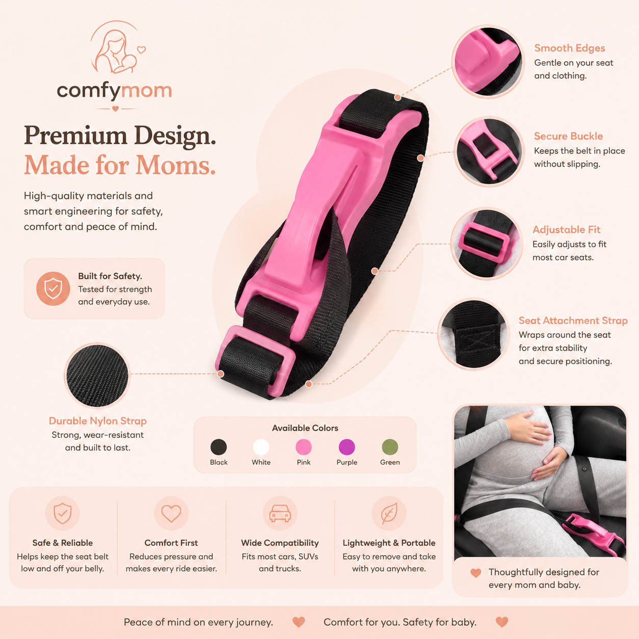 Comfymom™ Maternity Car Seat Belt Adjuster